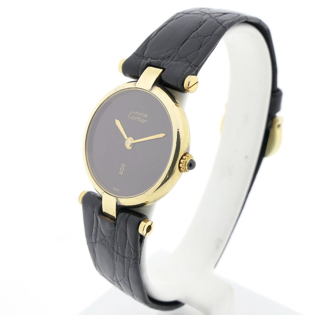Cartier Must 'Vendome' Vermeil Dames horloge | Juweelwinkel.nl