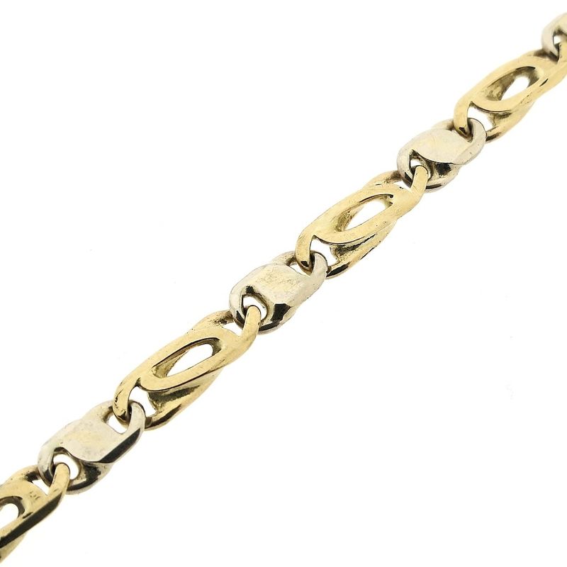 Image 7 of Two-tone gold fantasy link bracelet | 20.5 cm