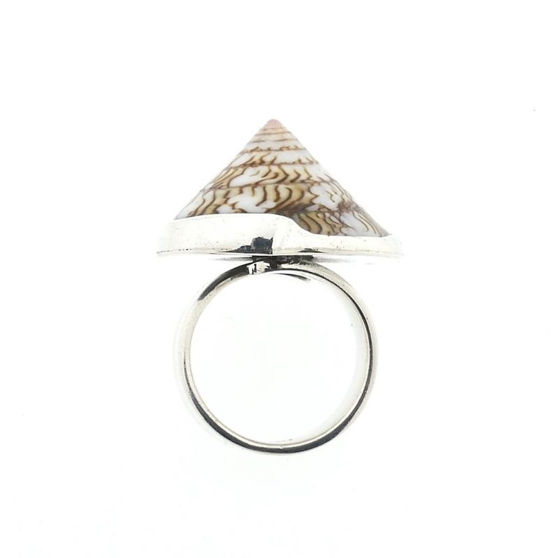 Image 5 of Silver ring with sea snail shell