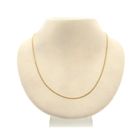 Image 3 of Gold flat gourmet link chain | 50 cm