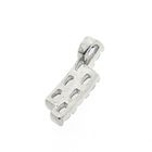 Image 5 of Silver pendant with light blue zirconia