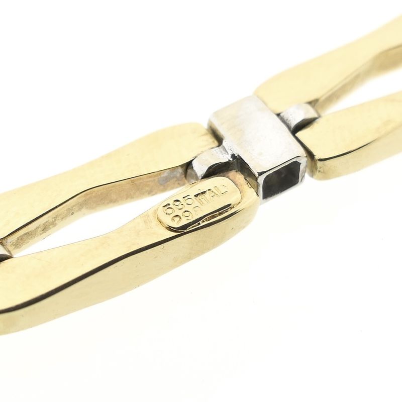 Image 6 of Two-tone gold fantasy link bracelet