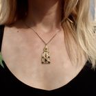 Image 5 of 18-karat gold oriental pendant | diamond, ruby, sapphire, and emerald