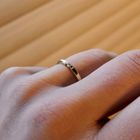 Image 10 of Gold solitaire ring with diamond; 0.035 ct. | Diamonde