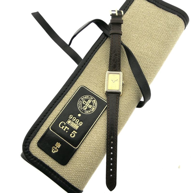 Image 10 of Corum Ingot 5Gr. 46300; 18k. Women's watch with diamonds