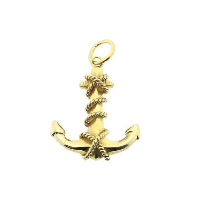 Image 1 of Anchor pendant with rope
