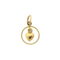 18 carat gold pendant with heart