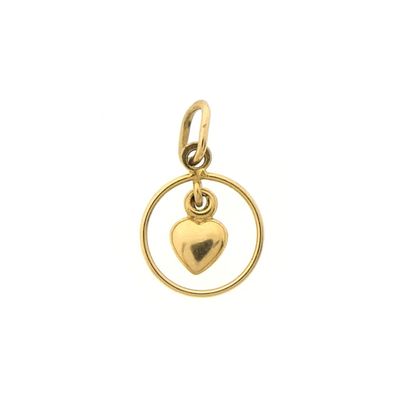 Image 1 of 18 carat gold pendant with heart
