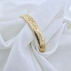 Image 6 of Vintage gold slave bracelet with engravings; Size M