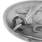 Image 7 of Vintage silver brooch with woman