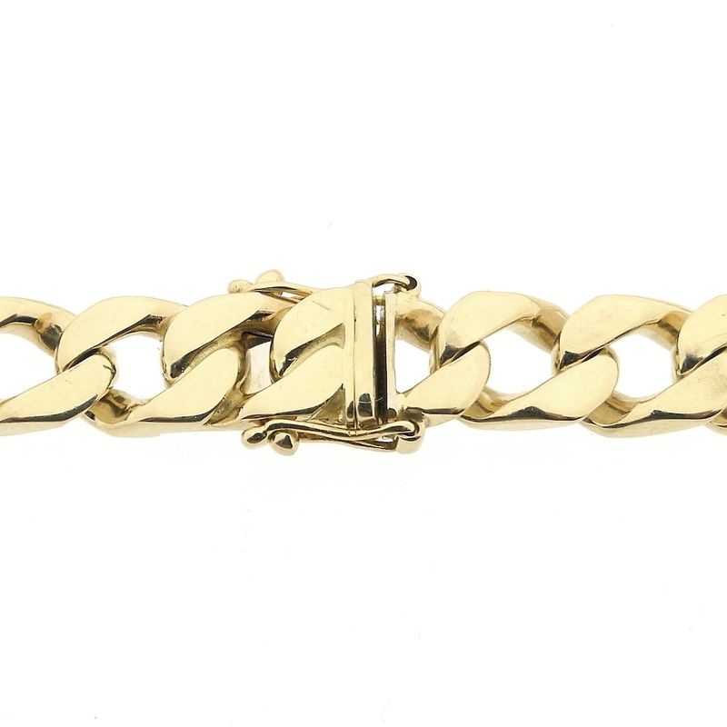 Image 3 of Solid gold gourmet link bracelet | 23.5 cm