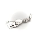 Image 3 of Silver pendant of a Hare with Carrot