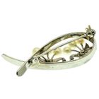 Image 3 of White gold brooch with diamond and pearl