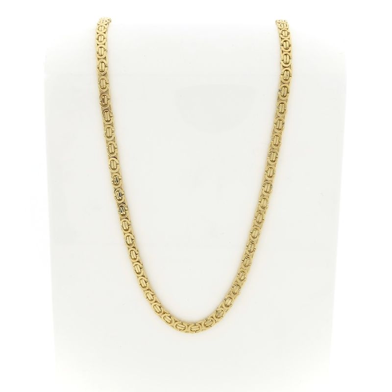 Image 1 of Exclusive long gold flat king chain | 60 cm