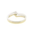 Image 4 of Two-tone gold solitaire ring with 0.12 ct. diamond | Diamonde