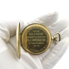 Image 3 of Eterna 14k gold pocket watch 1949; Royal Textile Factory C.T. Stork