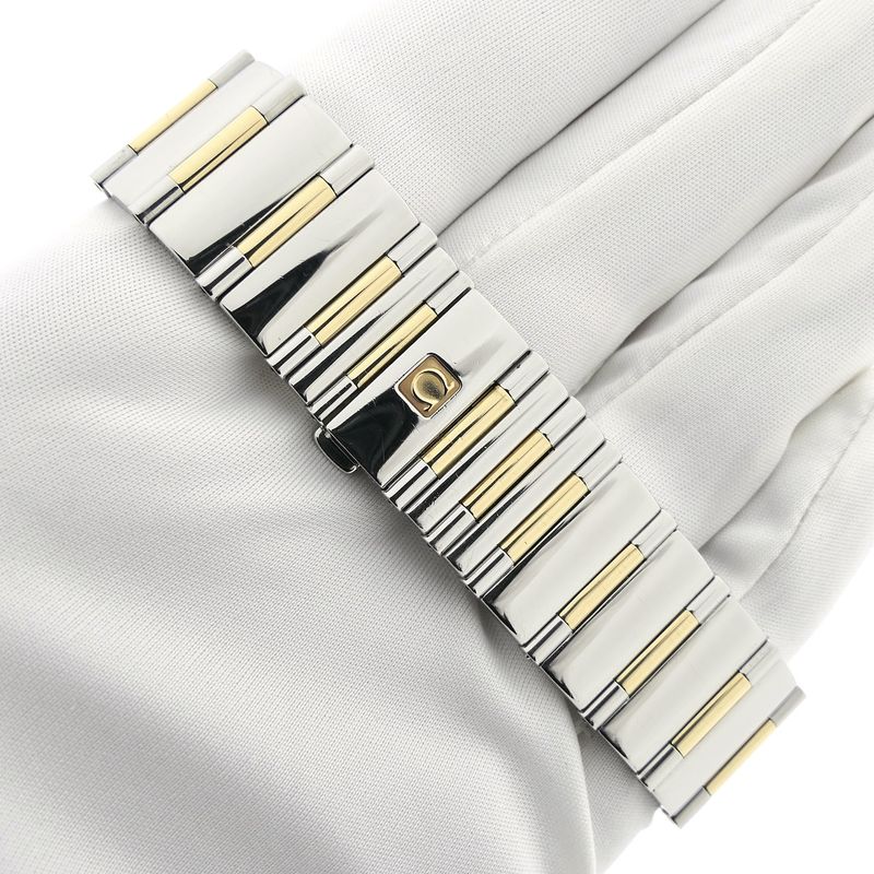 Image 9 of Omega Constellation Quadra 'Half-Bar'; 18k gold/steel women's watch with diamonds