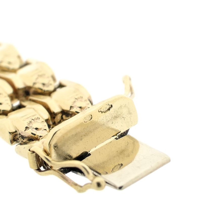 Image 6 of Gold wide fantasy link bracelet