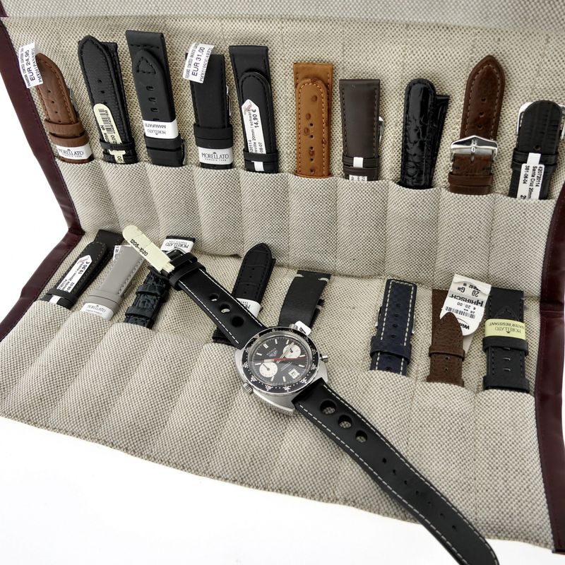 Image 21 of Heuer Autavia 1163; Vintage chronograph men's watch