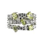 Image 4 of Silver cluster ring with zirconia