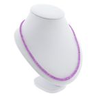 Image 3 of 9K Pink Sapphire Bead Necklace | 46cm