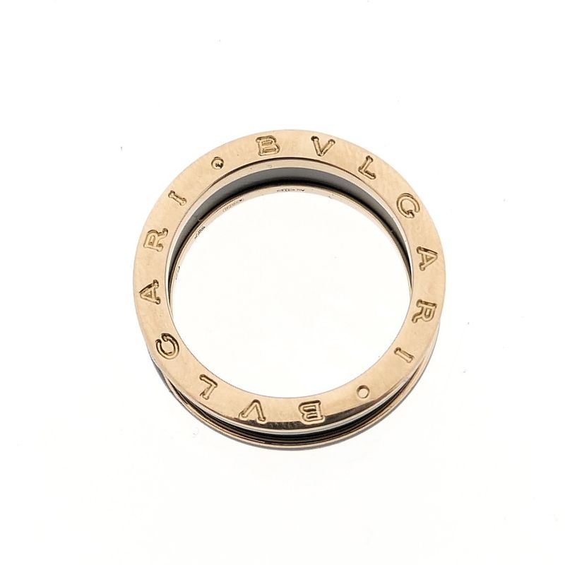Image 3 of Rose gold ring; BVLGARI