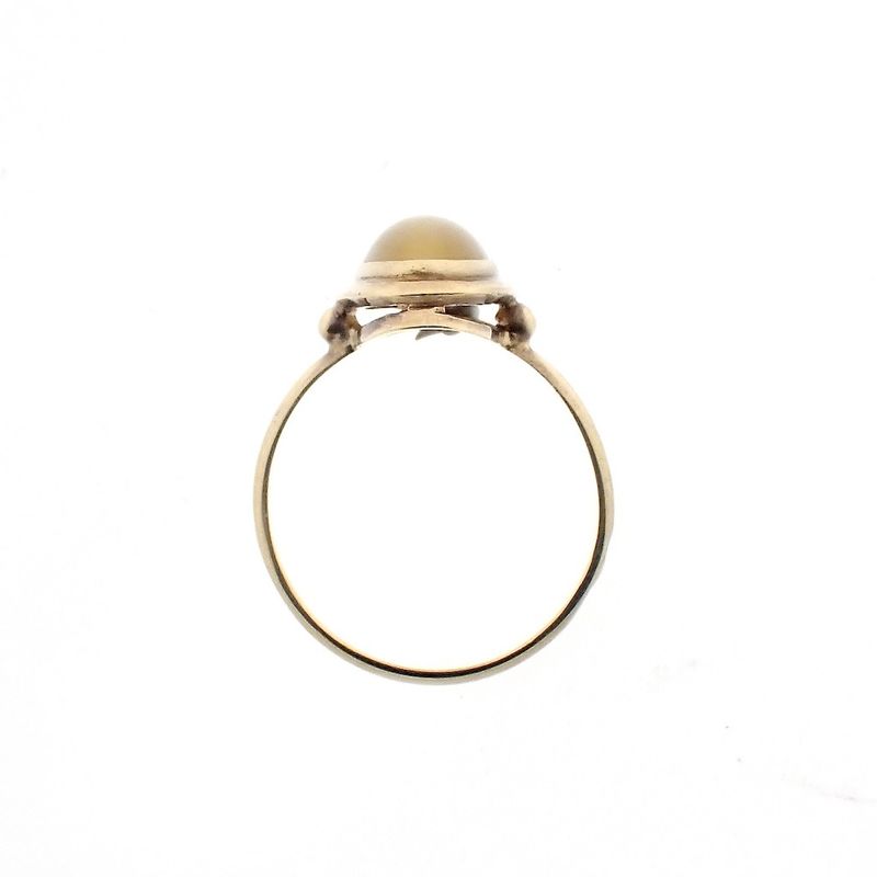 Image 8 of Gold ring with yellow tiger's eye | Vintage