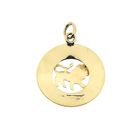 Image 3 of Fabiola gold zodiac sign pendant; Leo