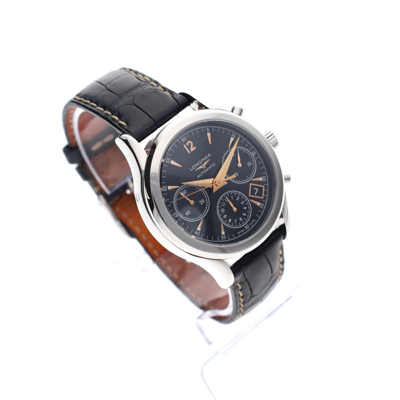 Image 7 of Longines Column-Wheel Heritage Chronograph; Automatic men's watch