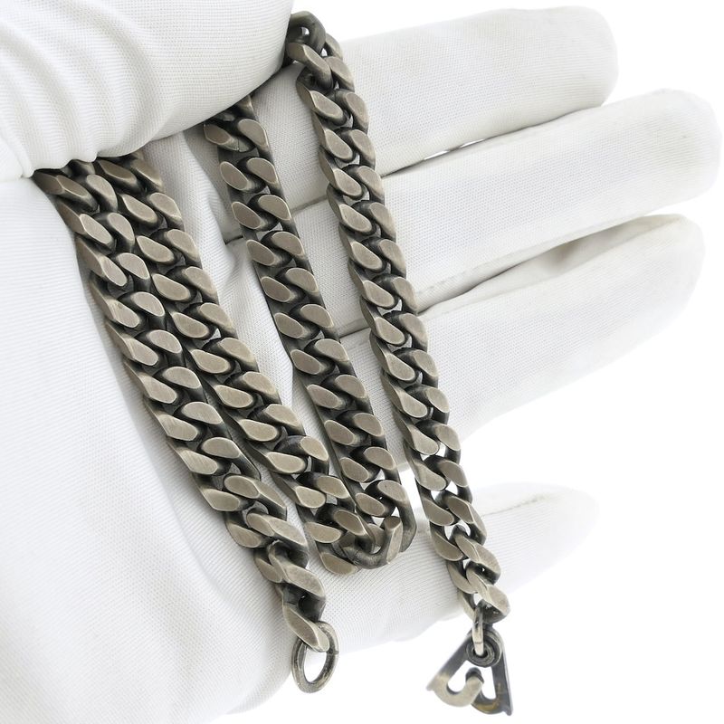 Image 8 of Silver robust gourmet link chain