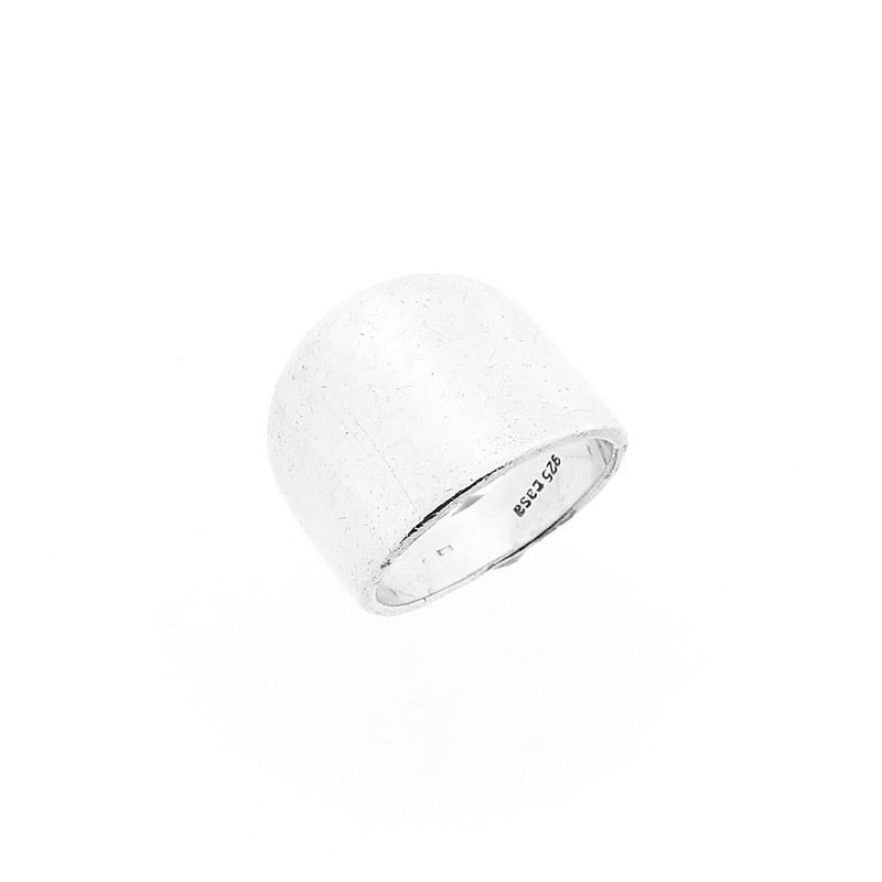 Image 1 of Wide silver ladies ring