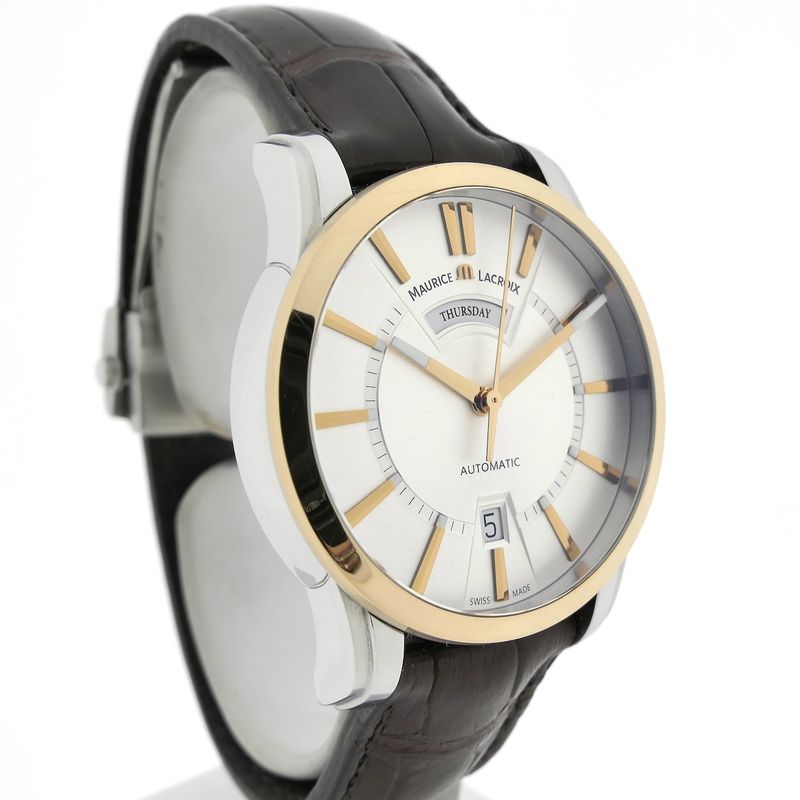 Image 8 of Maurice Lacroix Pontos 'Day-Date' PT6158; Automatic 18k gold/steel men's watch