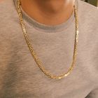 Image 4 of Gold square king chain | 70 cm