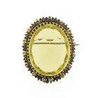 Image 1 of Antique gold brooch with Heliodor