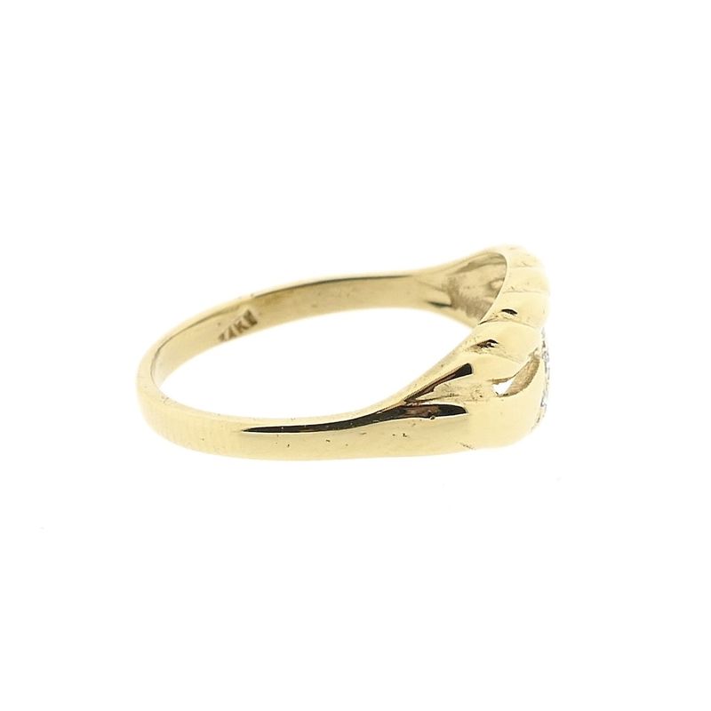Image 6 of Gold ring with zirconia