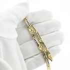Image 6 of Gold fantasy link bracelet with zirconia