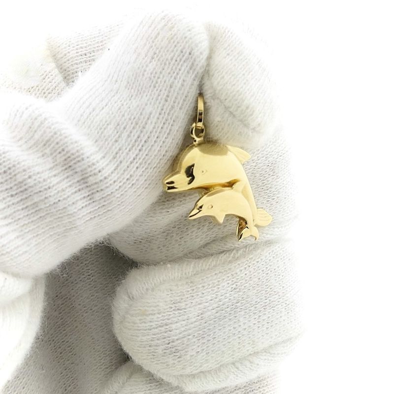 Image 7 of Golden dolphin pendant