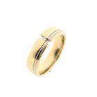 Image 1 of Bicolor Gold Ring with Diamond; 0.01 ct.