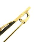 Image 6 of Vintage gold brooch with jade