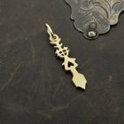 Image 10 of Golden abstract pendant