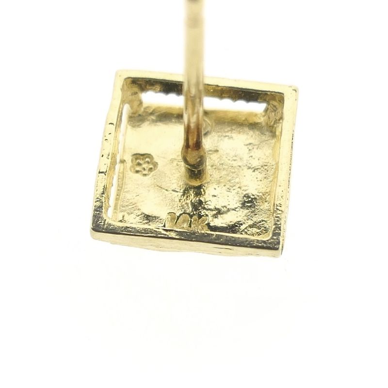 Image 10 of Gold square fantasy stud earrings