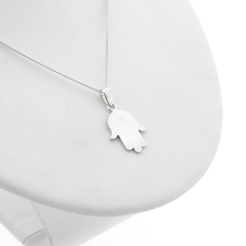 Image 7 of Silver pendant of a Hamsa hand