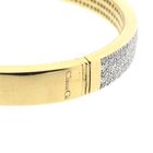 Image 6 of Gold bangle with diamonds; Casa Gi; Size S/M