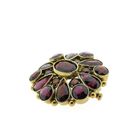 Image 3 of Vintage gold brooch with garnet