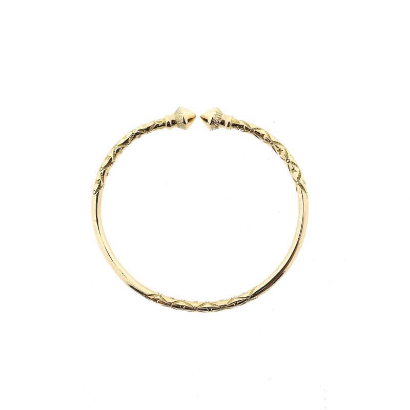 Image 3 of 14 Karat Gold Cuff Bracelet; Ø 61 mm