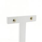 Image 3 of Gold stud earrings with zirconia
