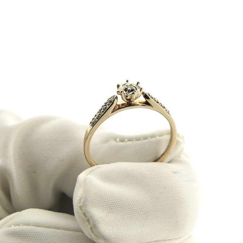 Image 7 of Rose gold ring set with diamond | 0.05 ct.