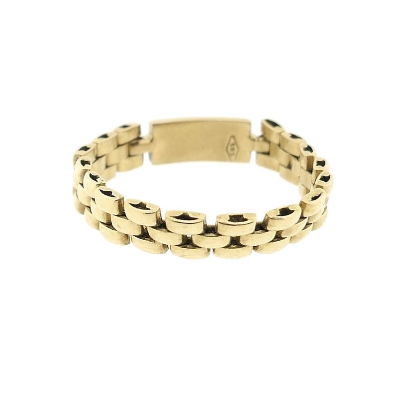 Image 3 of Golden Bismarck link ring