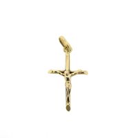 Gold pendant of a cross with corpus