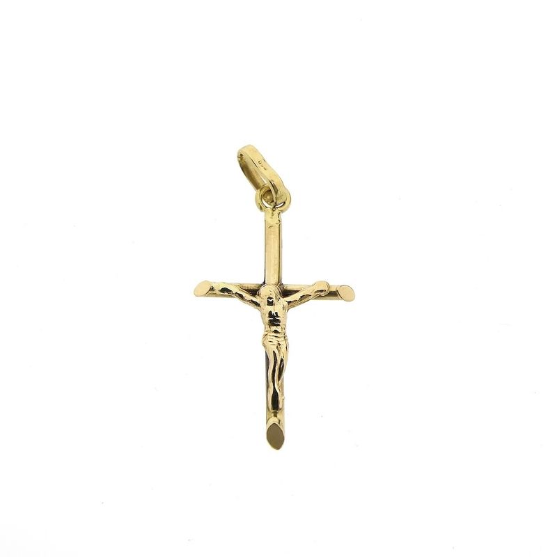 Image 1 of Gold pendant of a cross with corpus